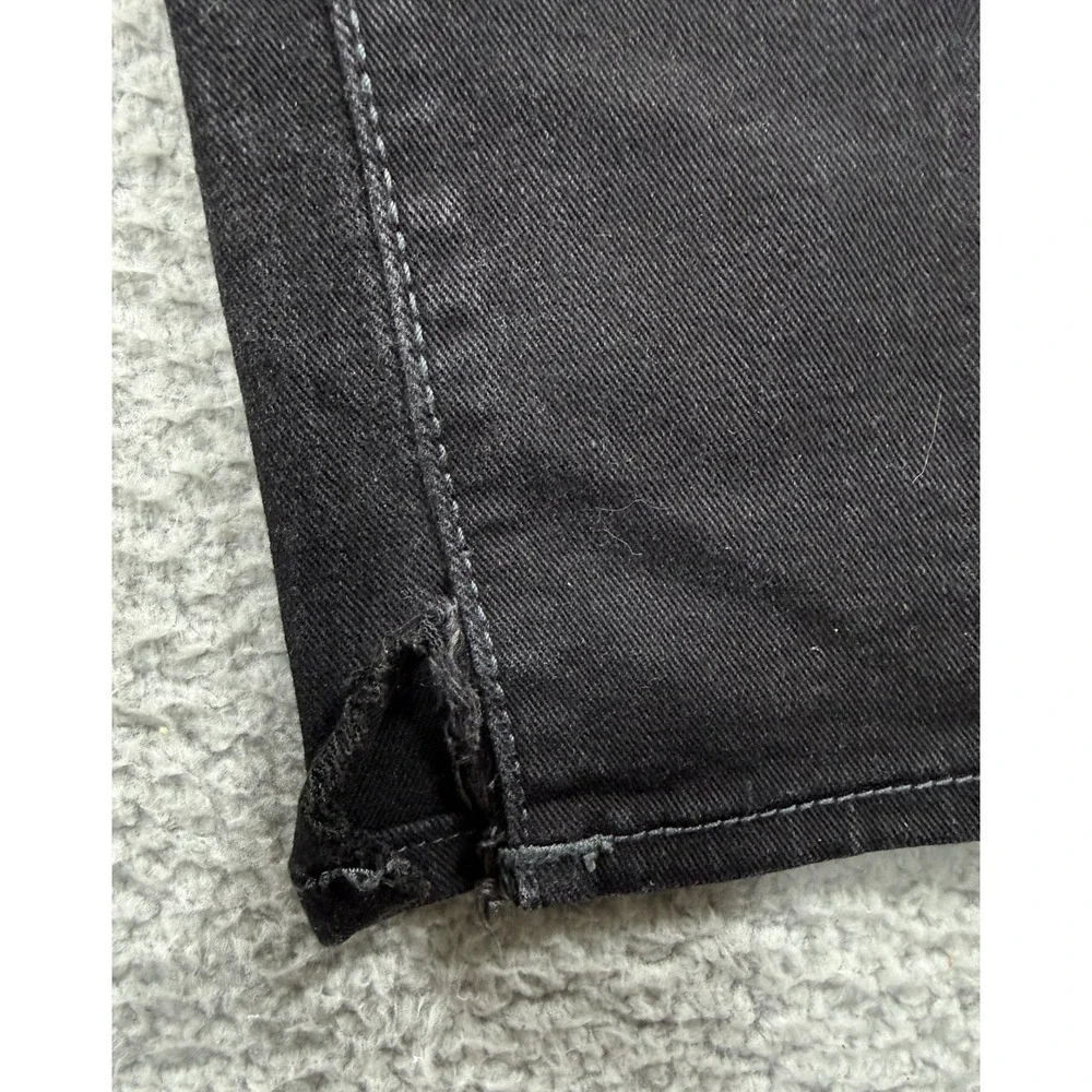 True Religion Ricky Relaxed Straight Jeans Mens 32x30 Flap Pockets Cut Ankle